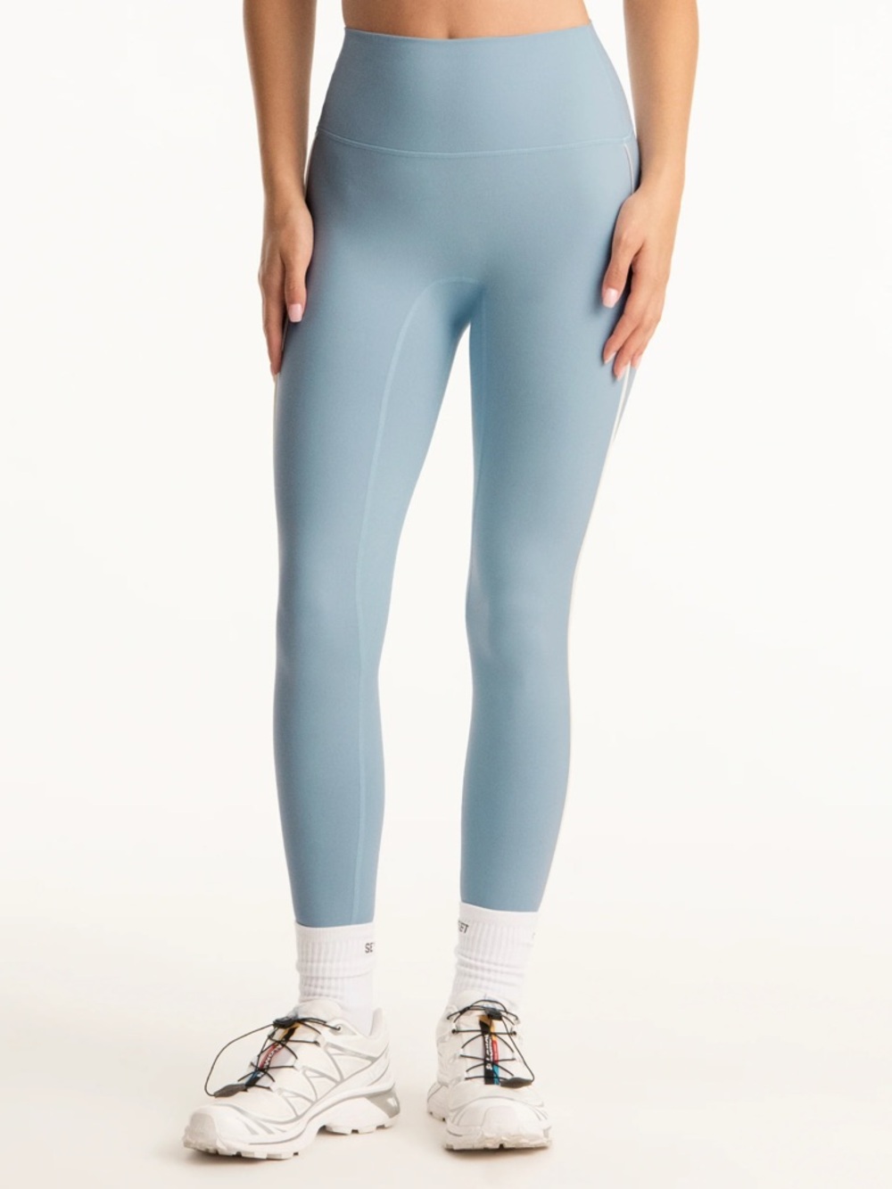 SET Active Cloud Parke Pipe High-Rise Leggings in Overcast (Formcloud)